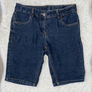 NWOT Dark Wash Knee Length Jean Shorts